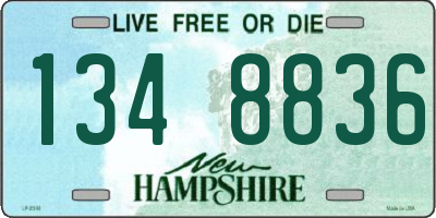 NH license plate 1348836