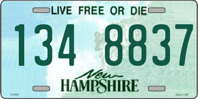 NH license plate 1348837