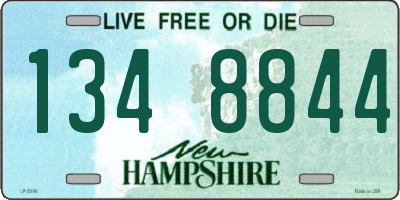 NH license plate 1348844