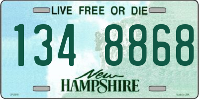 NH license plate 1348868