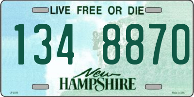 NH license plate 1348870