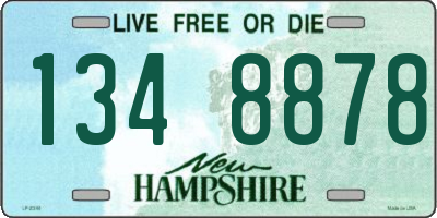NH license plate 1348878