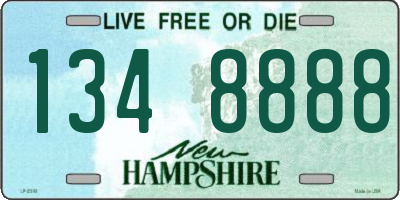 NH license plate 1348888