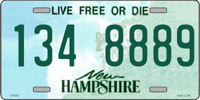 NH license plate 1348889