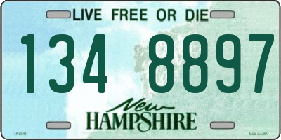 NH license plate 1348897