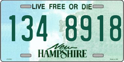 NH license plate 1348918