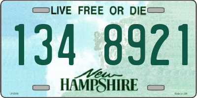NH license plate 1348921