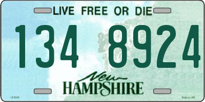 NH license plate 1348924