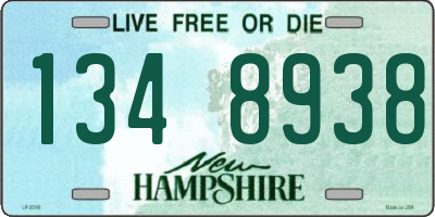NH license plate 1348938