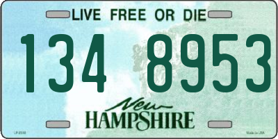 NH license plate 1348953