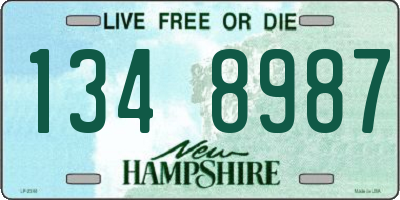 NH license plate 1348987