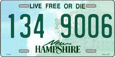NH license plate 1349006