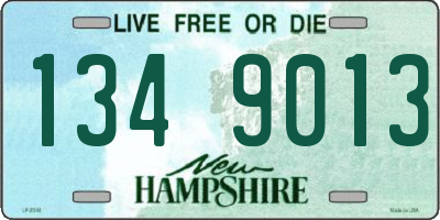 NH license plate 1349013