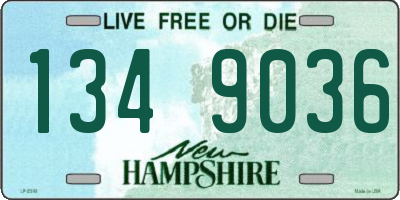 NH license plate 1349036