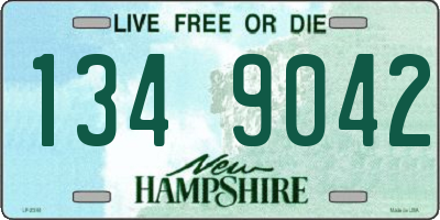 NH license plate 1349042