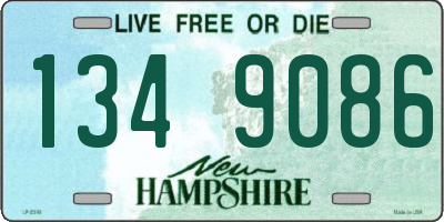 NH license plate 1349086