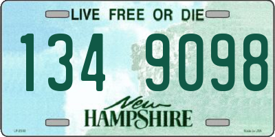 NH license plate 1349098