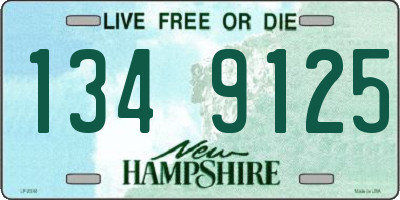 NH license plate 1349125