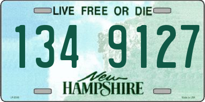NH license plate 1349127
