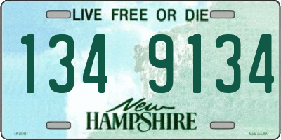NH license plate 1349134