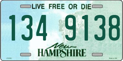 NH license plate 1349138