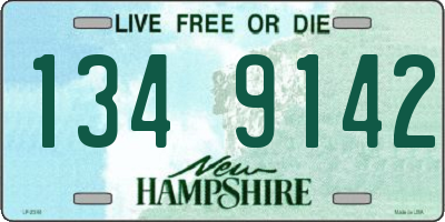 NH license plate 1349142