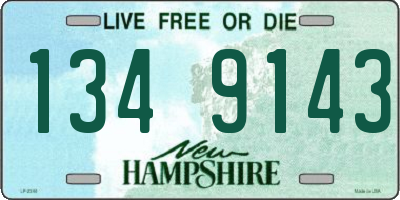 NH license plate 1349143