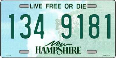 NH license plate 1349181