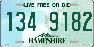 NH license plate 1349182