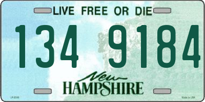 NH license plate 1349184