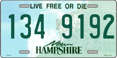 NH license plate 1349192