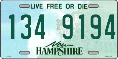 NH license plate 1349194