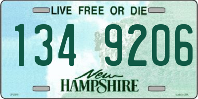 NH license plate 1349206