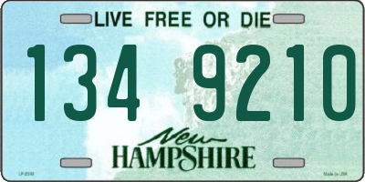 NH license plate 1349210
