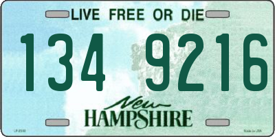 NH license plate 1349216
