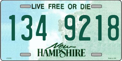 NH license plate 1349218