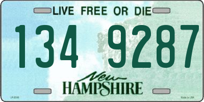 NH license plate 1349287