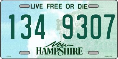NH license plate 1349307