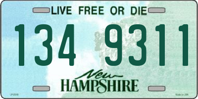 NH license plate 1349311
