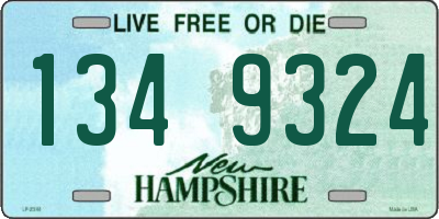 NH license plate 1349324