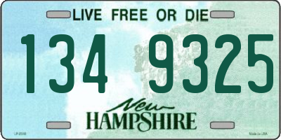 NH license plate 1349325