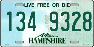 NH license plate 1349328