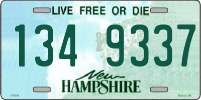 NH license plate 1349337