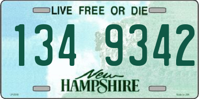 NH license plate 1349342