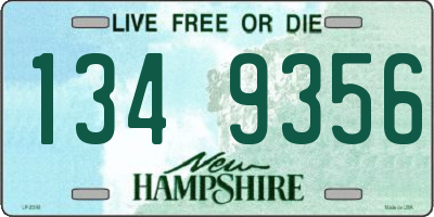 NH license plate 1349356