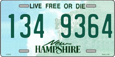 NH license plate 1349364