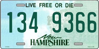 NH license plate 1349366
