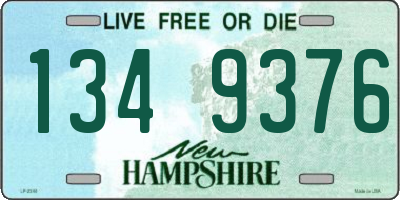 NH license plate 1349376
