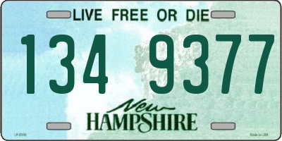 NH license plate 1349377