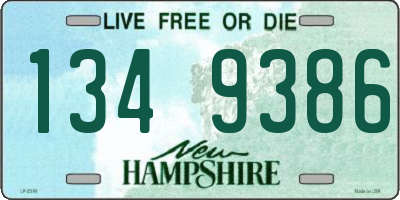 NH license plate 1349386